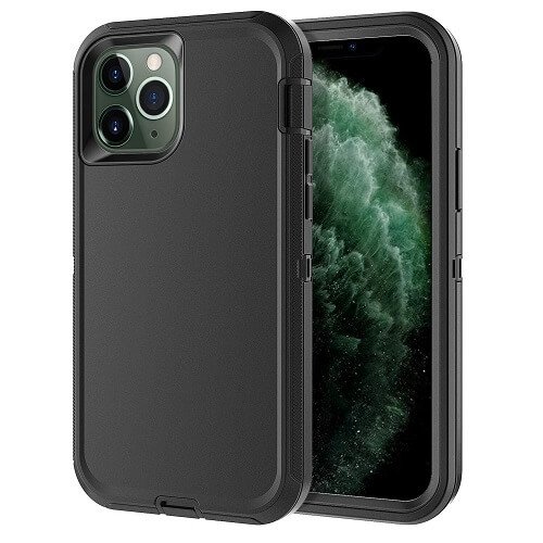 Apple iPhone 11 Pro Case Drop Resistant Defender Tradies Heavy Duty Rugged Shockproof Cover (Black) Apple iPhone 11 Pro Case Drop Resistant Defender Tradies Heavy Duty Rugged Shockproof Cover (Black)